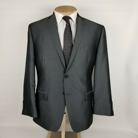 Calvin Klein Mens Sport Coat 42S Gray Blazer - Picture 2 of 12